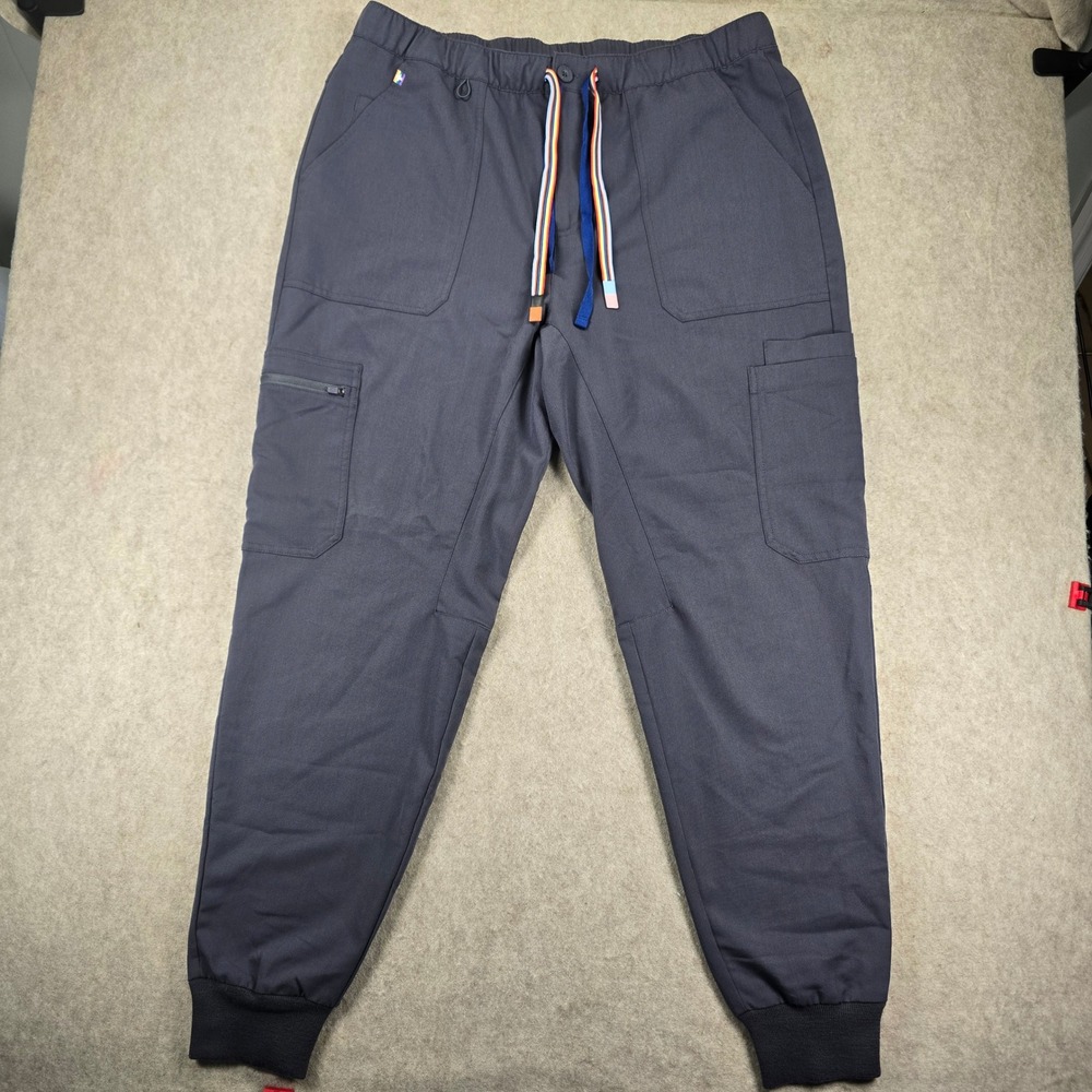 FIGS Technical Collection Pride Scrub Jogger Pants Gray XL M22SW2018